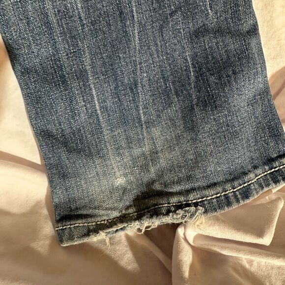 Miss Me Bootcut Jeans Sequoia Rhinestone Stretch Fleur de Lis Size 27 - Picture 6 of 12